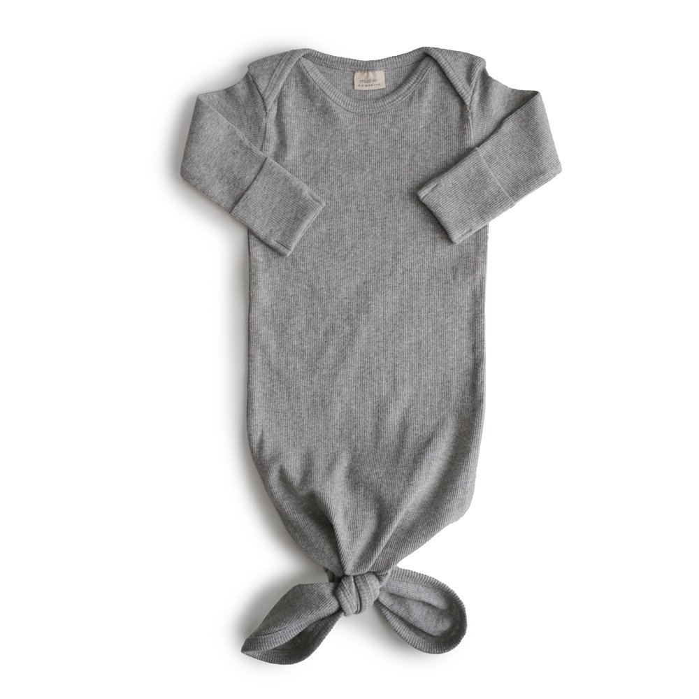 Baby Gown - Gray Melange