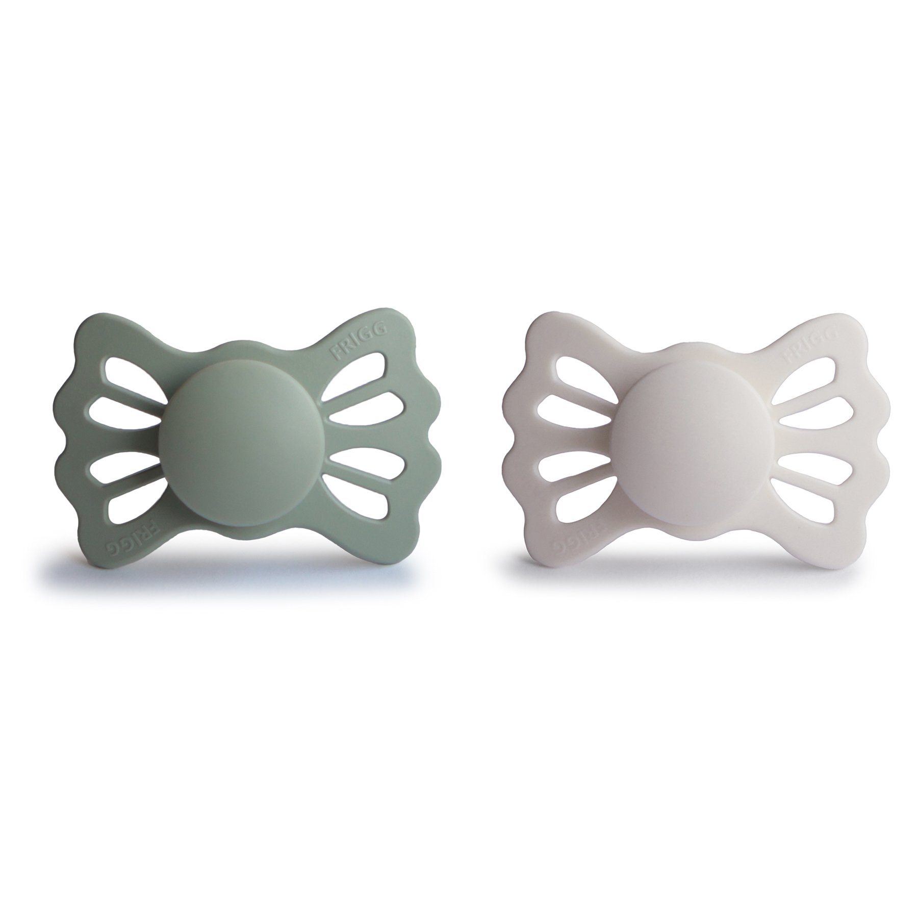 FRIGG Lucky 2-pack Pacifier in medical silicone - sz. mos. buy here>>