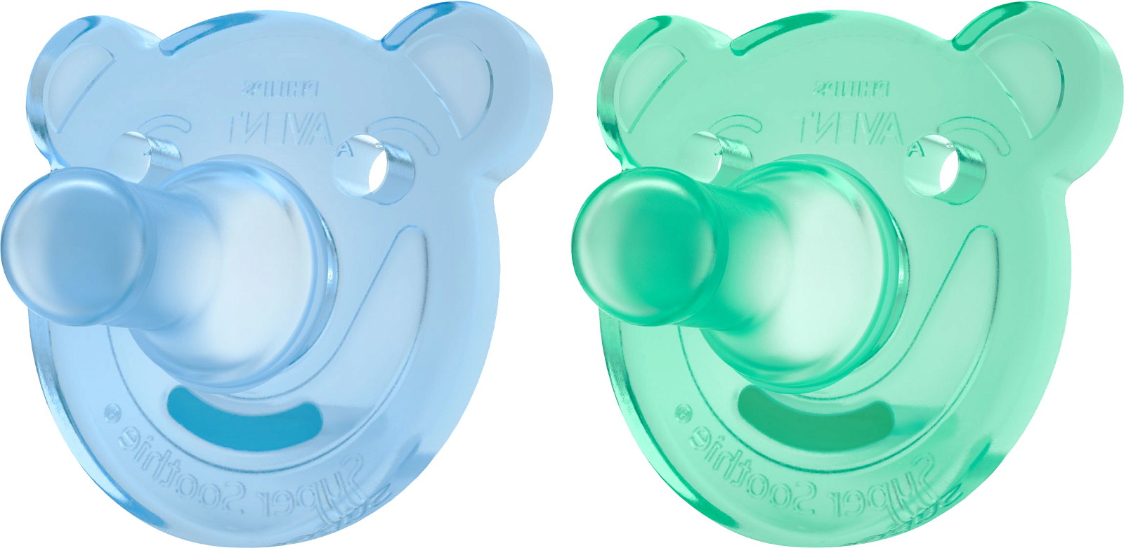 Philips Avent Soothie Napp 3 mån. Blue & Green