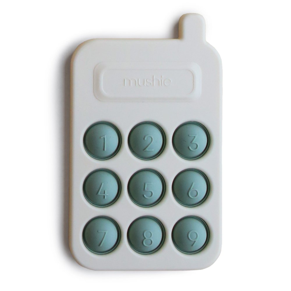 Mushie Phone Press Sensorisches Spielzeug