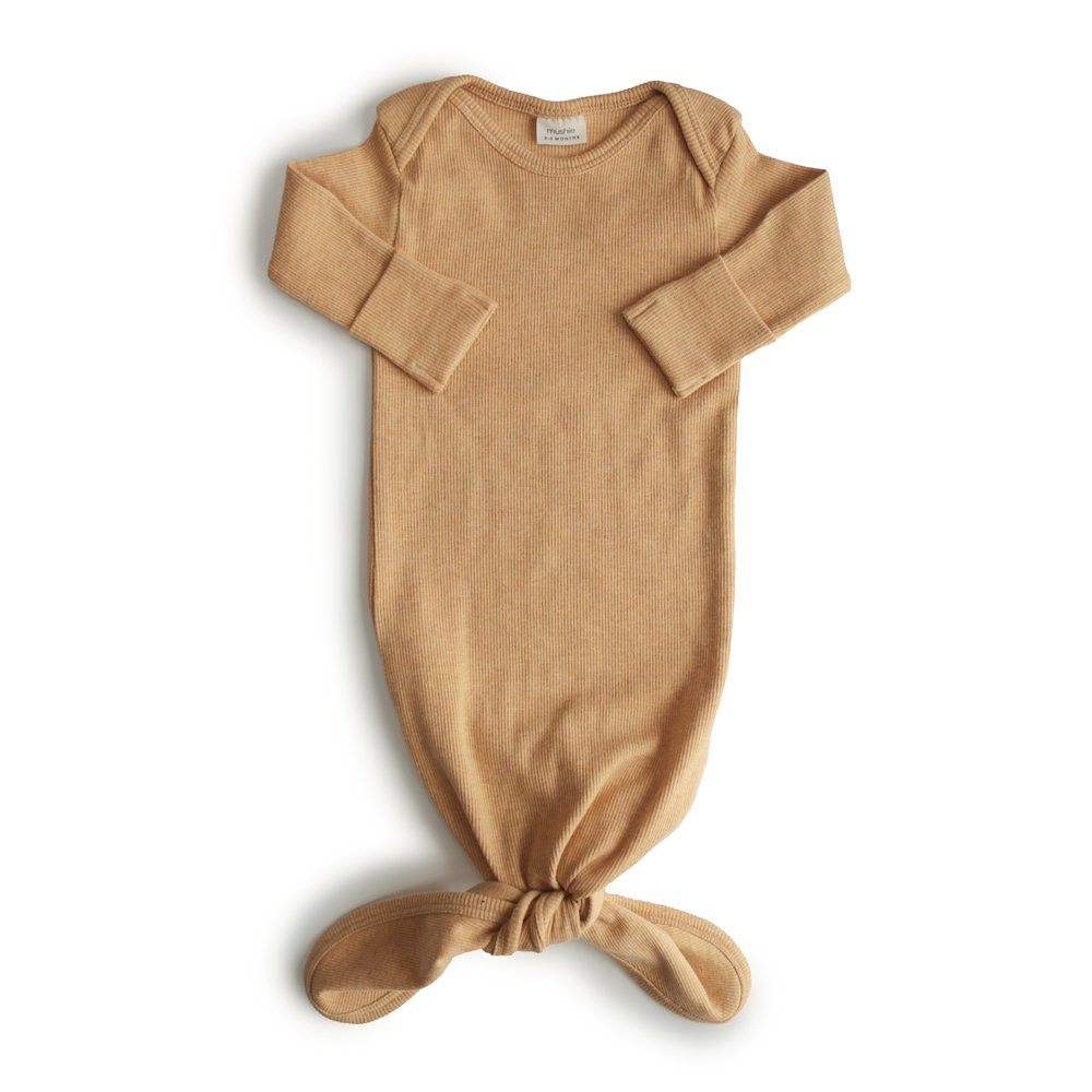 Baby Gown - Mustard Melange